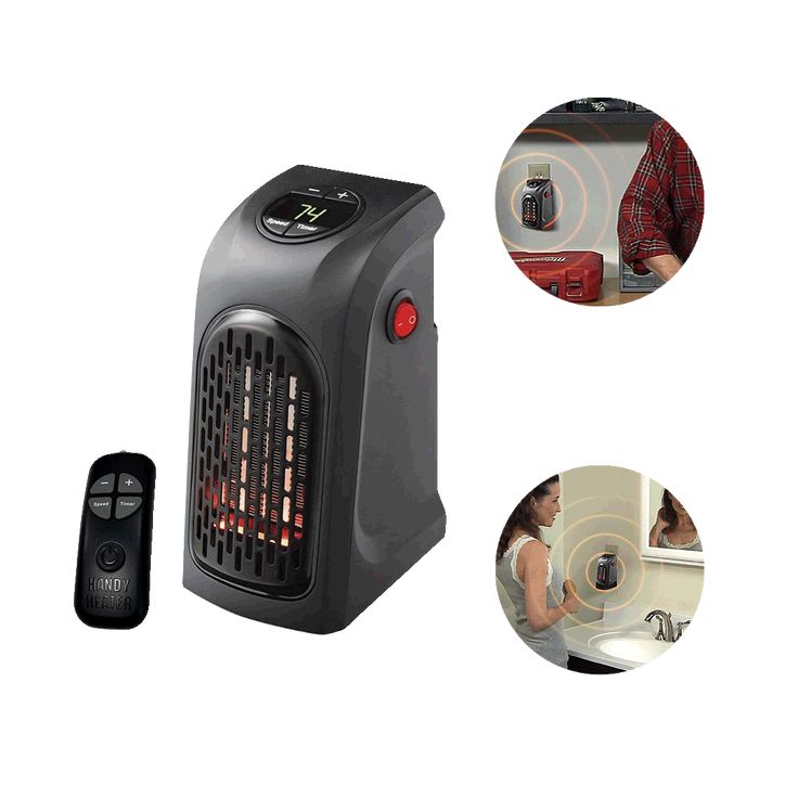 Mini Plug‑In Handy Heater 400W | Portable Electric Wall Heater with Digital Temperature Control