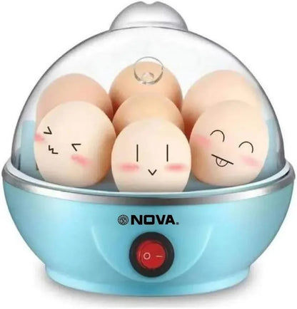 Electric 7‑Egg Boiler | Automatic Egg Cooker with Auto Shut‑Off (Pink)