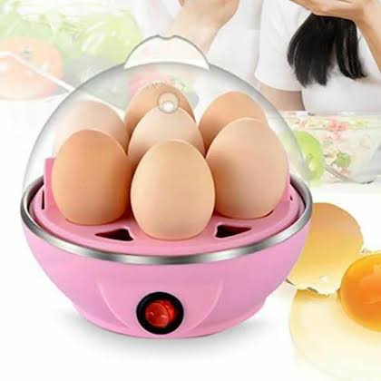 Electric 7‑Egg Boiler | Automatic Egg Cooker with Auto Shut‑Off (Pink)