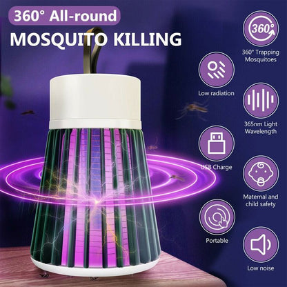 USB Mosquito Killer Lamp | Portable LED Bug Zapper for Home & Camping