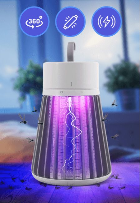 USB Mosquito Killer Lamp | Portable LED Bug Zapper for Home & Camping